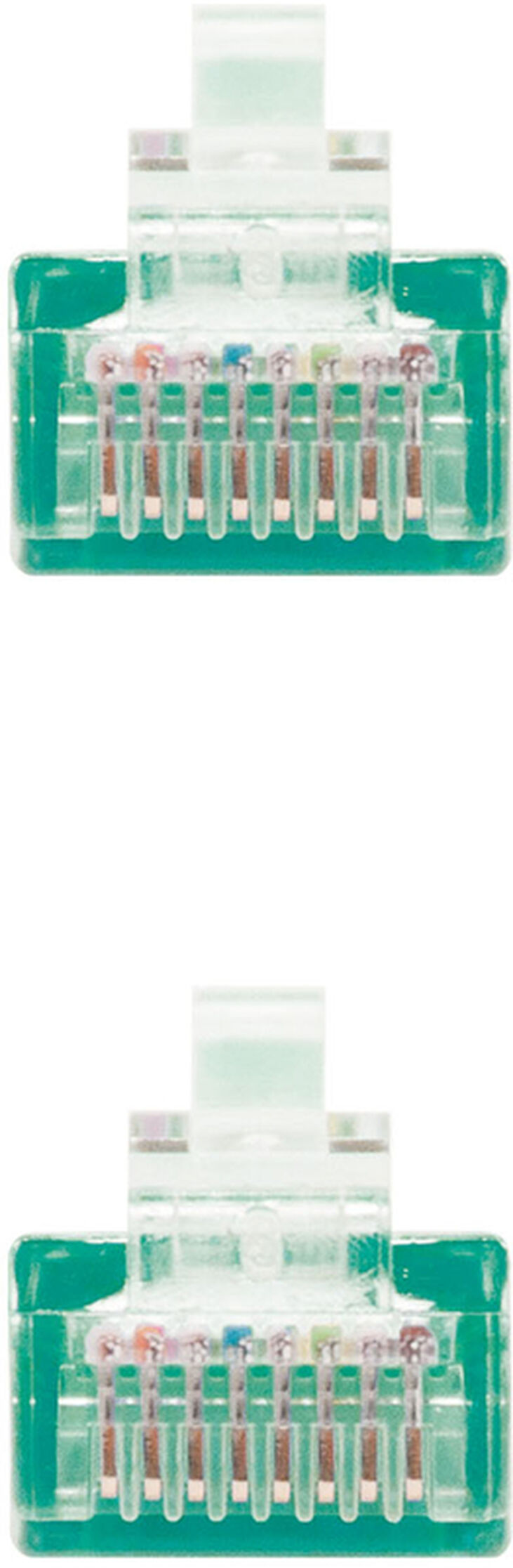Cable de Red NanoCable RJ45 UTP CAT.5E AWG24 0.5 M Verde image number 2