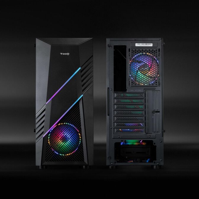 Caja ATX Tooq BIOHAZARD RGB c/ VidrioTemplado Negra image number 2