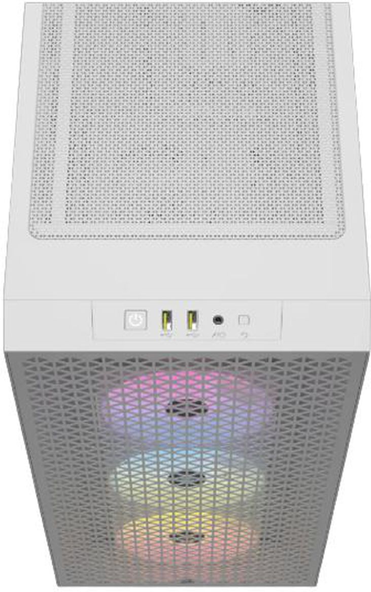 Torre ATX Corsair 3000D RGB Airflow Blanco Cristal Templado image number 5