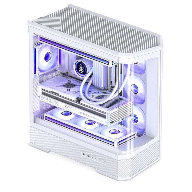 Caja ATX Jonsbo D400 Vidrio Templado Blanco image number 7