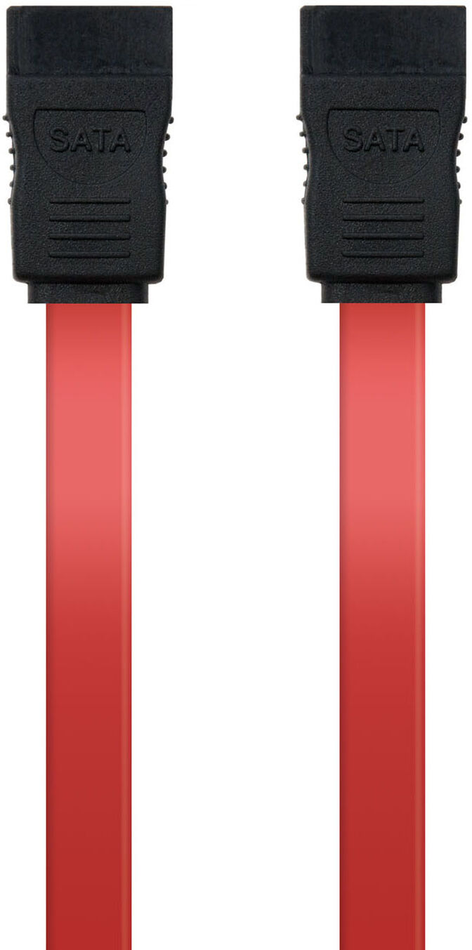 Cable SATA III NanoCable 50 CM Rojo OEM image number 2
