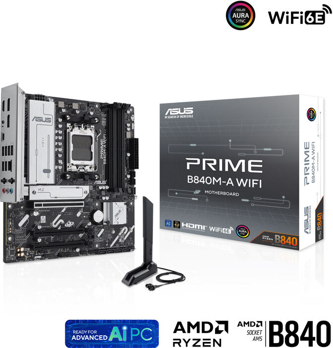 Placa Base Asus PRIME B840M-A WiFi image number 0