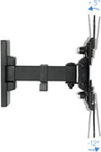 Soporte de Pared Tooq Tilt e GiRat&oacute;nrio 2 Pivots 13" a 42" 190mm Max. 20kg Negro image number null