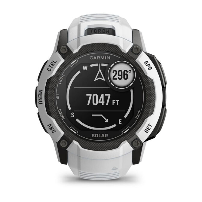 Smartwatch Garmin Instinct 2X Solar 50mm Branco image number 9