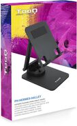 Soporte Mesa Tooq Girat&oacute;rio Ajustable p/ Tablet Max. 13" Negro image number null