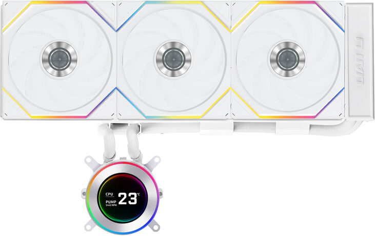 Kit Refrigeración Líquida CPU AIO Lian Li HydroShift II LCD 360TL Wireless Blanco - 360mm image number 0