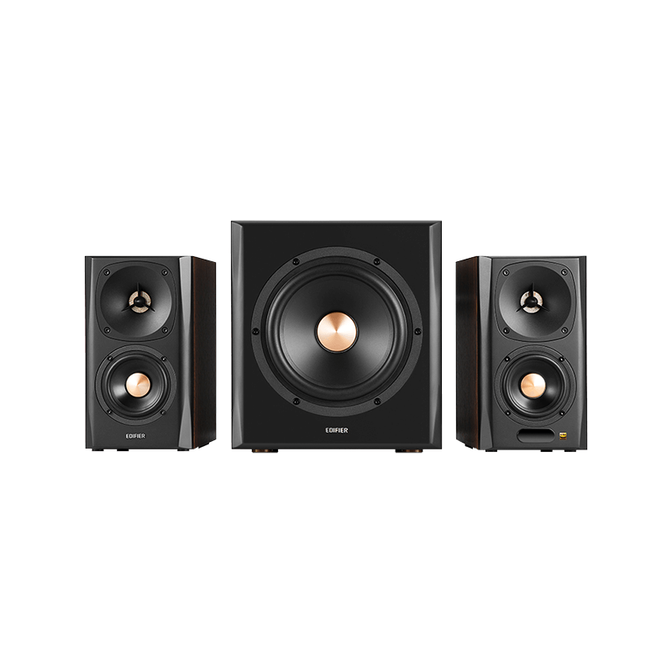Altavoces Edifier S360DB Hi-Res 2.1 Bluetooth 5.1 150W RMS Marrones image number 1