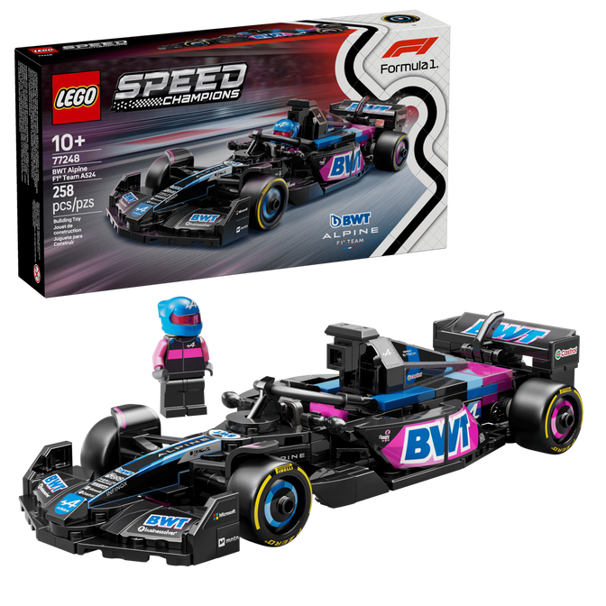 LEGO Speed Champions: Coche de Carreras BWT Alpine F1 TeamA524, 258 Piezas (77248) image number 0