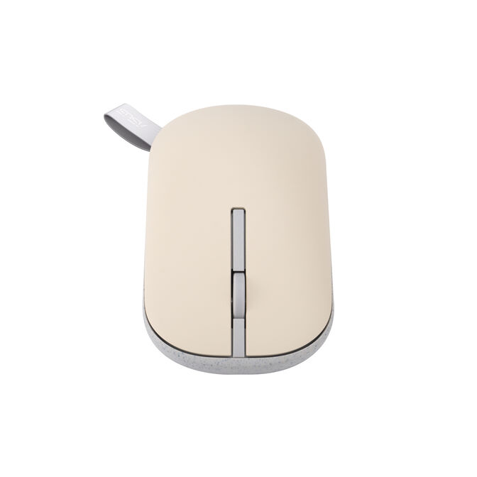 Rat&oacute;n Asus Marshmallow MD100 Bege / Verde Wireless image number 2