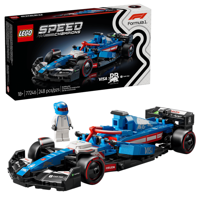 LEGO Speed Champions: Coche de Carreras Visa Cash App RB VCARB 01 F1, 248 Piezas (77246) image number 0