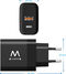 Cargador Ewent EW1327 USB-C/USB-A GaN Fast Charger 45W Negro