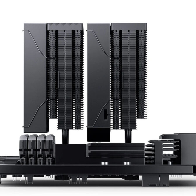 Ventilador CPU Jonsbo CC90 Dual Tower con Display Negro - 2x 130mm image number 9
