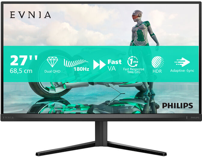 Monitor Gaming Philips EVNIA 27" 27M2N3500NL Fast VA QHD 180Hz 0.5ms image number 6