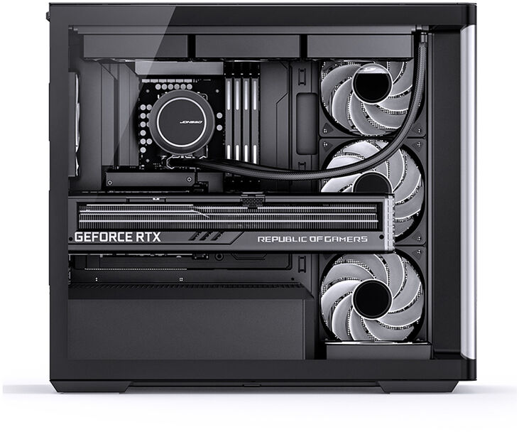 Caja Micro-ATX Jonsbo D300 Vidrio Templado Negro image number 6