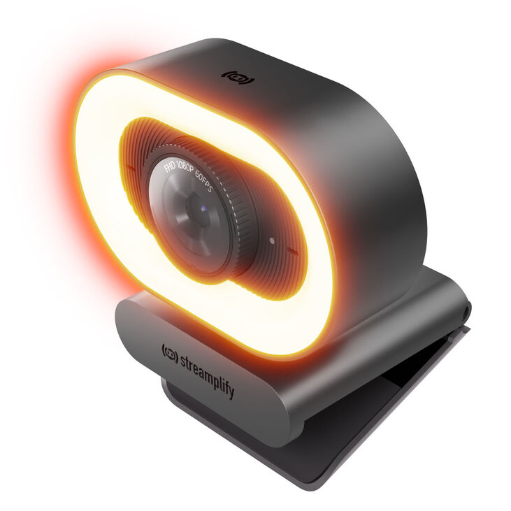 Webcam Streamplify CAM Plus FullHD 60fps con Aro de Luz - Preto image number 4