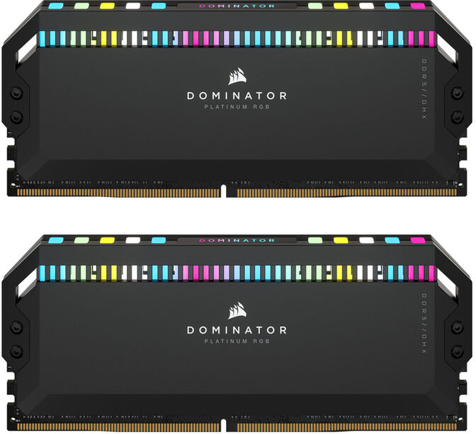 Corsair Kit 32GB (2 x 16GB) DDR5 5200MHz Dominator Platinum RGB Black CL40 image number 0