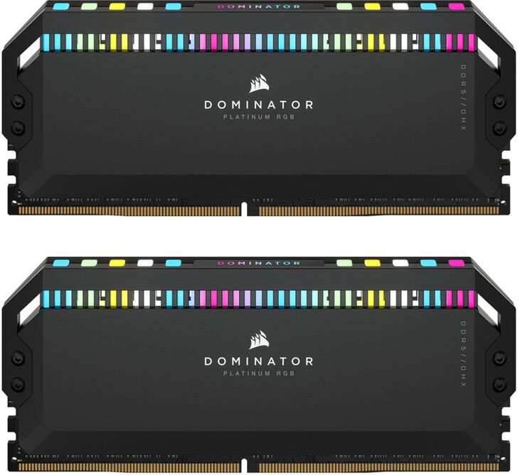 Corsair Kit 32GB (2 x 16GB) DDR5 5200MHz Dominator Platinum RGB Black CL40 image number 0