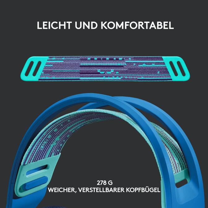 Auriculares Logitech G733 RGB Lightspeed Wireless Azul image number 10