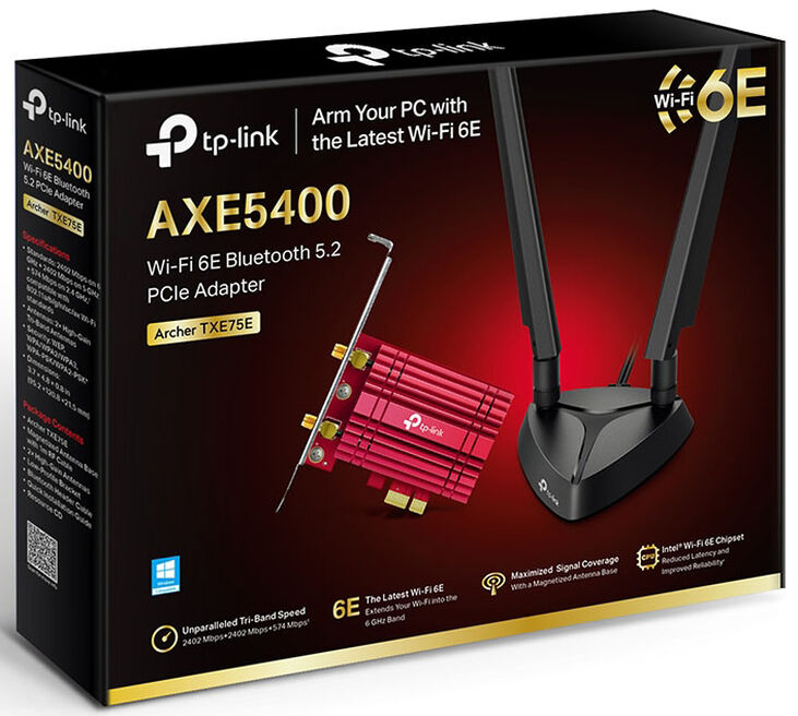 Tarjeta de Red TP-Link PCI Express Archer TXE75E AXE5400 Wi-Fi 6E & Bluetooth 5.2 image number 3