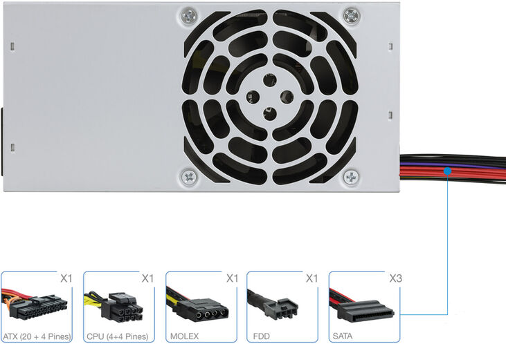 Fuente Alimentación Tooq TQEP-TFX500S-O TFX 500W image number 2