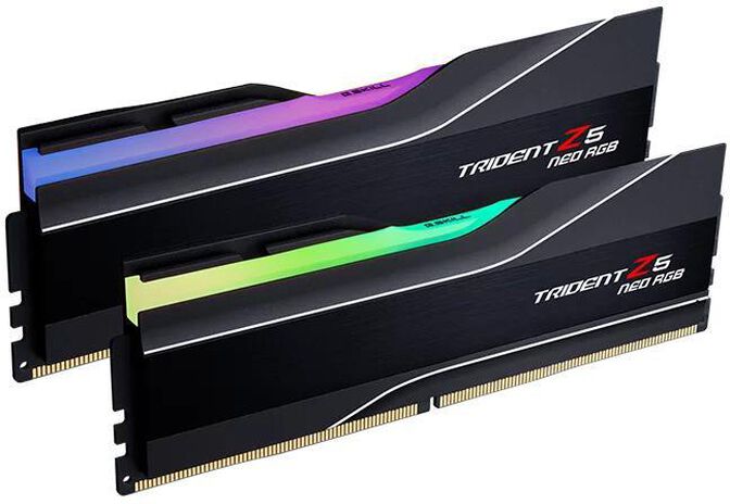 G.Skill Kit 32GB (2 x 16GB) DDR5 6400MHz Trident Z5 Neo RGB CL32 Black - F5-6400J3239G16GX2-TZ5NR image number 0