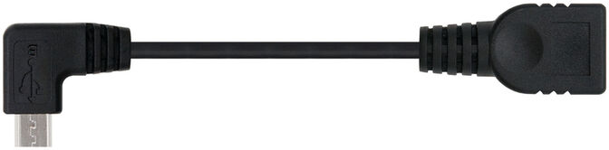 Cable USB 2.0 OTG Angular Nanocable Micro B/M-A/F 15CM Negro image number 2