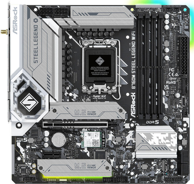 Placa Base ASRock B760M Steel Legend image number 1