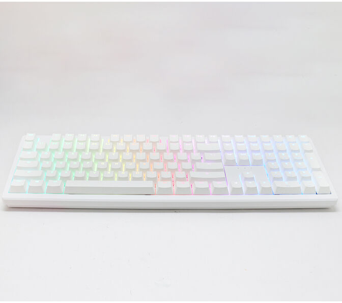 Teclado Mec&acirc;nico Ducky Zero 6108 100% Pure White RGB Tri-Mode Connect MX2A-Brown (ES) image number 4