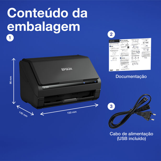 Esc&aacute;ner de Documentos Epson WorkForce ES-550W image number 1
