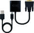 Adaptador NanoCable DVI M para VGA 10 CM Negro image number null