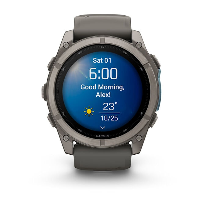 Smartwatch Garmin Fenix 9 Sapphire Titanium 51mm Cinzento image number 9