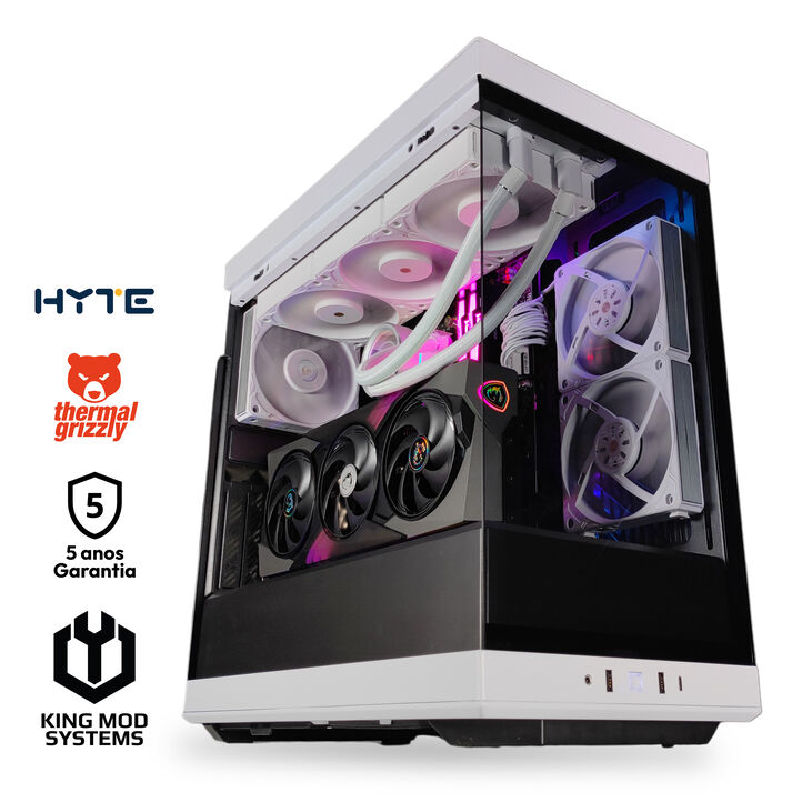 Ordenador King Mod Gamer-PC HYTE Ryzen 9 9900X 64GB DDR5 1TB RTX 5070 WiFi W11 Bonus