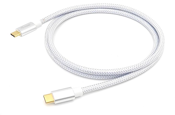 Cable Equip USB 3.2 GEN 2 C > USB-C M/M 0.5M 10G TRANSFER 5A (100W) Blanco image number 1