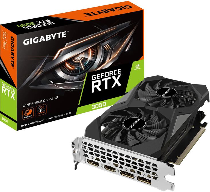 Tarjeta Gráfica Gigabyte GeForce® RTX 3050 WindForce OC V2 6GB GDDR6 image number 0