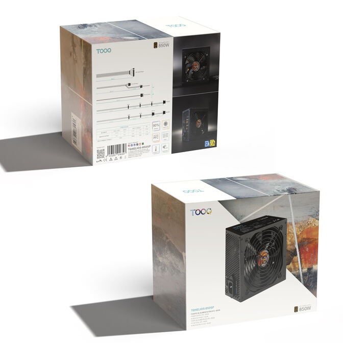 Fuente de Alimentaci&oacute;n Tooq ATX 850W APFC 80PLUS Bronze image number 6