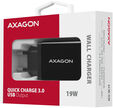 Cargador de pared AXAGON ACU-QC19 1x QC3.0/AFC/FCP/SMART 19W Negro image number null