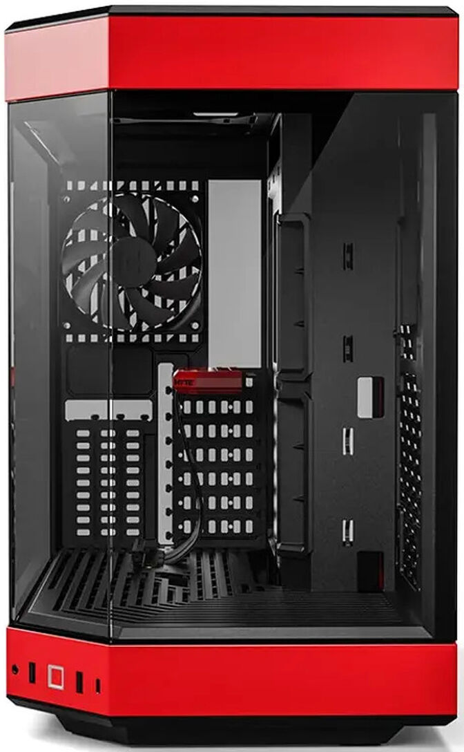 Caja ATX Hyte Y60 Vidrio Templado Negro/Rojo image number 1
