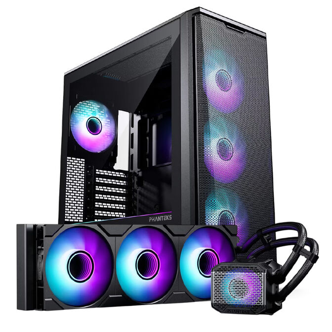 Bundle Phanteks Caja ATX Eclipse G400A Negra DRGB + AIO Glacier One 360mm image number 0