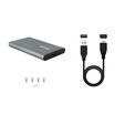 Tooq Caja SSD 2.5" SATA USB3.1 Gen 1 Gris image number null