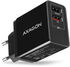 Cargador de pared AXAGON ACU-QS24 5V 1,2A + 1x QC3.0 24W Negro image number null