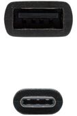 Cable USB 2.0 3A OTG Nanocable USB-C/M-A/F 15 CM Negro image number null