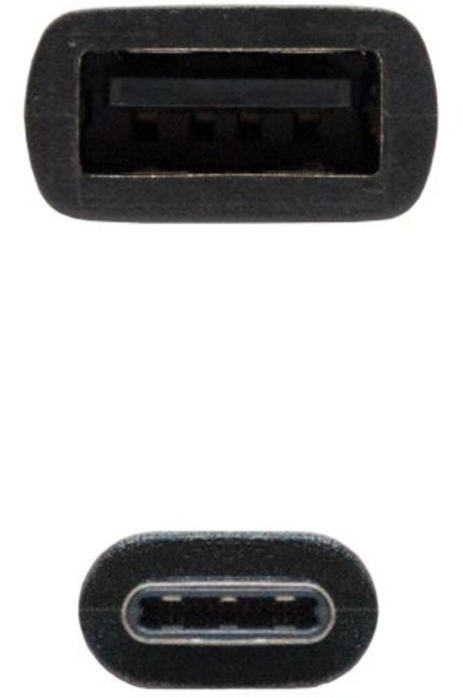Cable USB 2.0 3A OTG Nanocable USB-C/M-A/F 15 CM Negro image number 4