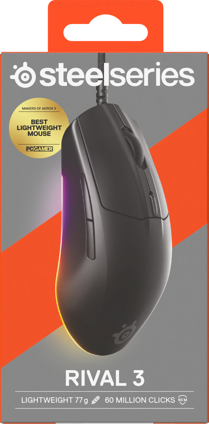Rat&oacute;n Steelseries Rival 3 Gen2 Negro image number 9