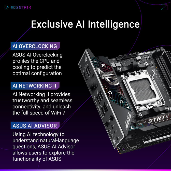 Placa Base Asus ROG Strix B850-I Gaming WiFi image number 9