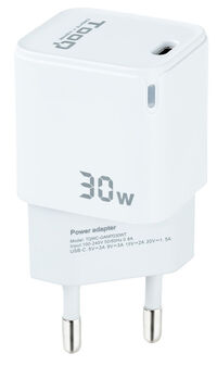 Cargador GaN Tooq USB-C/PD 30W