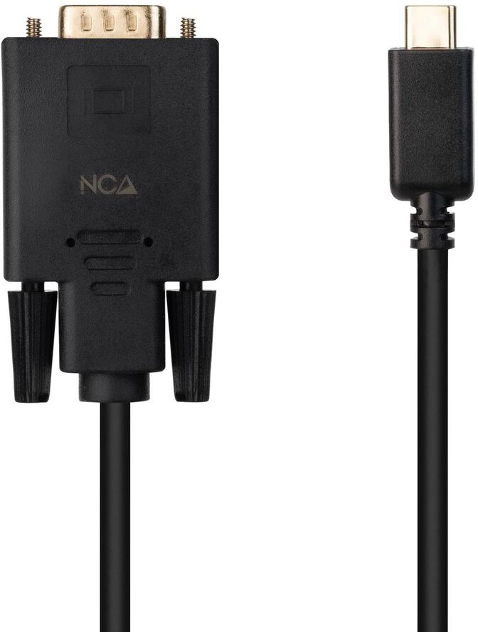 Cable Conversor Nanocable USB-C > VGA 1.8 M Negro image number 1