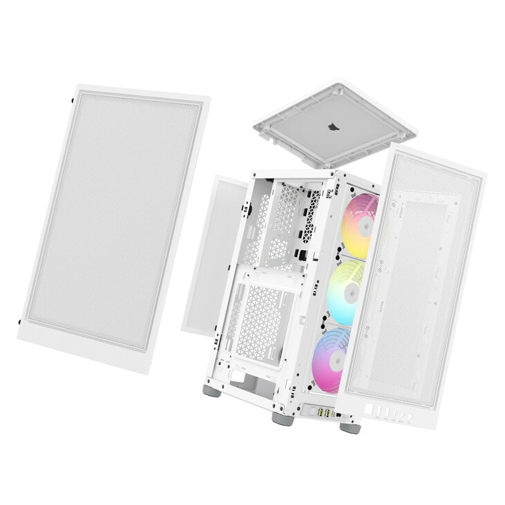 Torre Mini-ITX Corsair iCue 2000D RGB Blanco Cristal Templado image number 21