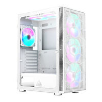 Caja ATX Montech X3 Mesh RGB Vidrio Templado Blanco