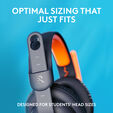 Headset Logitech Zone Learn USB-C Azul image number null