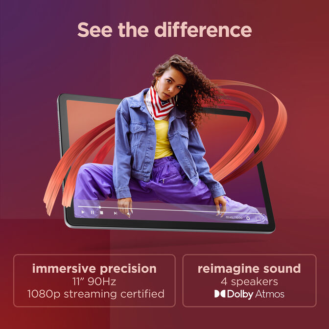 Tablet Lenovo Tab M11 TB-330FU 11" (8 / 128GB) 90Hz WiFi Cinzento + Capa + Pen image number 9